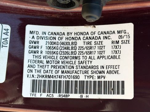 Used 2015 Honda CR-V EX-L image 12
