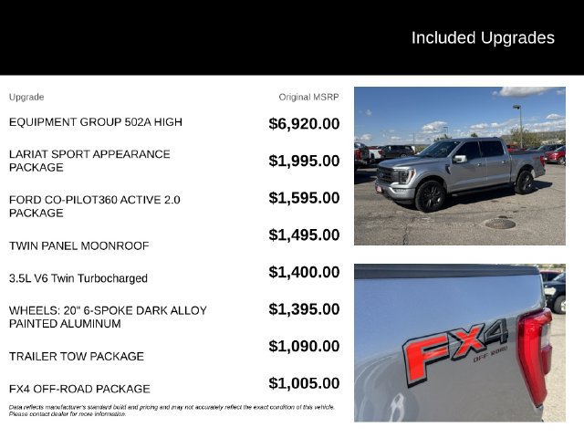Used 2021 Ford F150 Lariat w/ Equipment Group 502A High AWD/4WD image 5