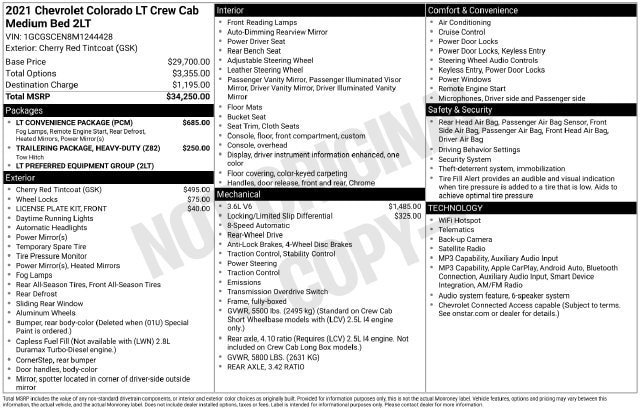 Used 2021 Chevrolet Colorado LT w/ LT Convenience Package RWD image 4