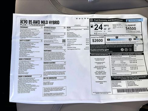 New 2026 Volvo XC90 B5 Plus w/ Protection Package AWD/4WD image 36