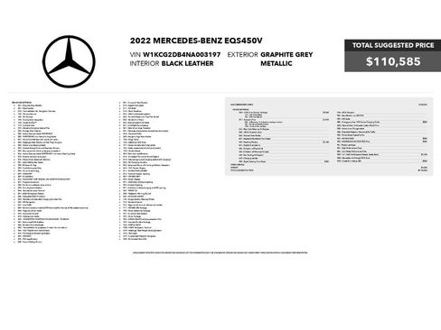 Used 2022 Mercedes-Benz EQS 450+ Sedan image 2