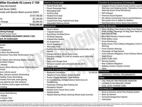 New 2025 Cadillac Escalade IQ Luxury 2 image 4