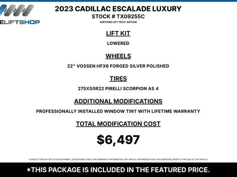 Used 2023 Cadillac Escalade Luxury RWD image 1