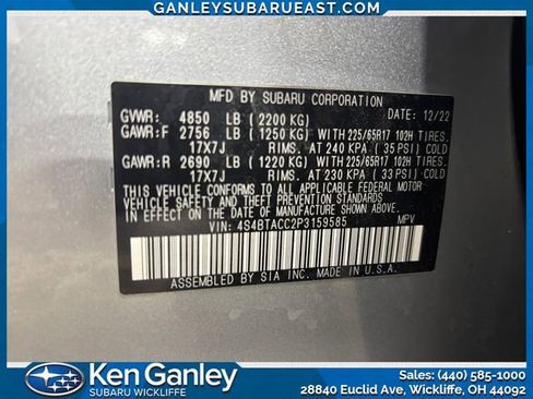 Certified 2023 Subaru Outback Premium image 27