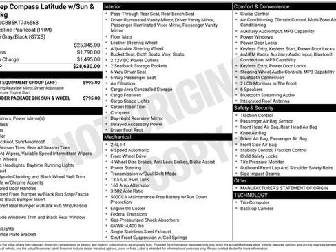 Used 2019 Jeep Compass Latitude w/ Popular Equipment Group image 32