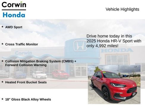 Used 2025 Honda HR-V Sport image 6