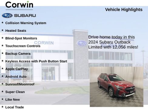 Used 2024 Subaru Outback Limited image 6