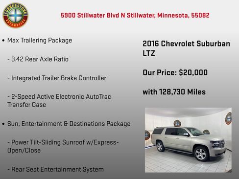 Used 2016 Chevrolet Suburban LTZ AWD/4WD image 25
