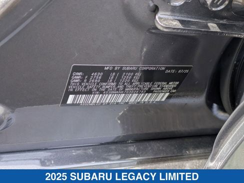 Certified 2025 Subaru Legacy Limited image 39
