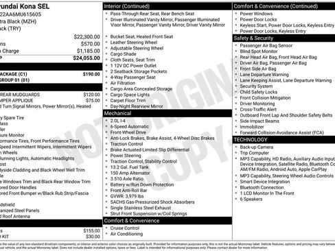 Used 2021 Hyundai Kona SEL w/ Cargo Package FWD image 13