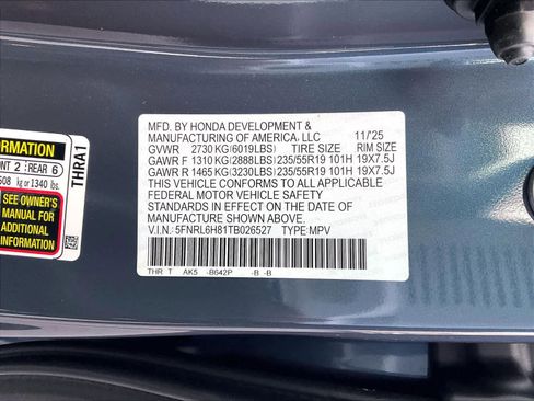 New 2026 Honda Odyssey Touring image 17