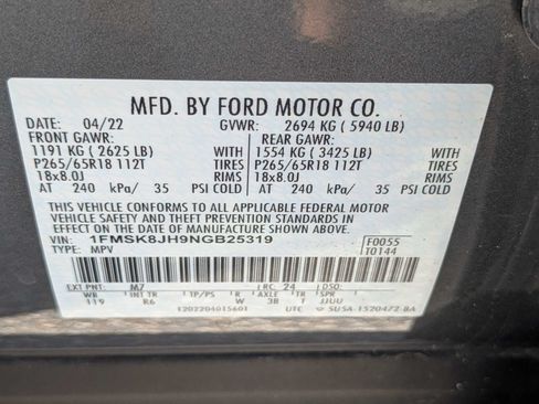 Used 2022 Ford Explorer Timberline AWD/4WD image 22