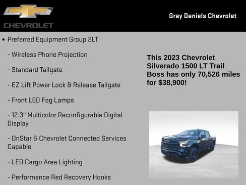 Certified 2023 Chevrolet Silverado 1500 LT Trail Boss image 21