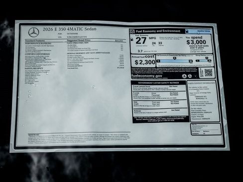 New 2026 Mercedes-Benz E 350 4MATIC Sedan image 24