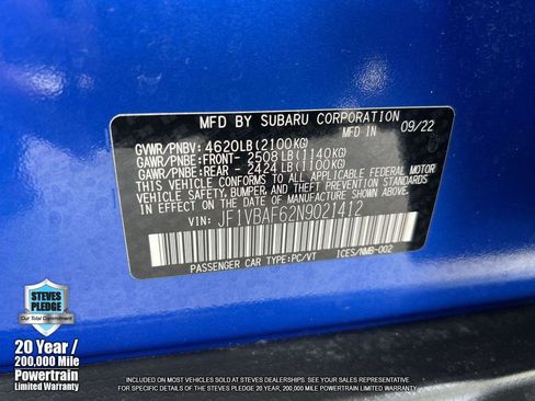 Used 2022 Subaru WRX Premium image 35
