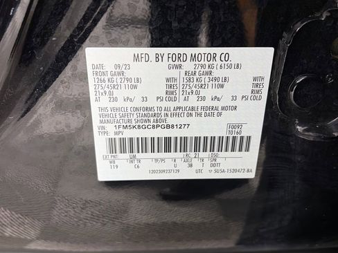 Certified 2023 Ford Explorer ST w/ Equipment Group 401A image 9