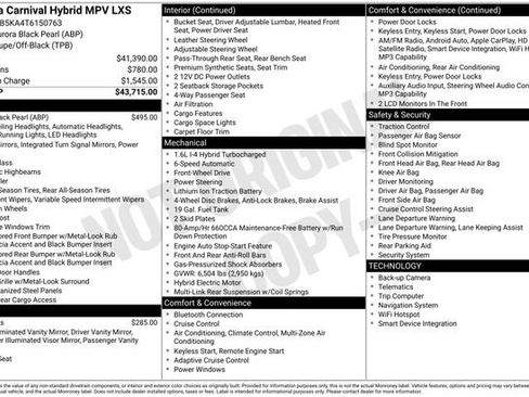 New 2026 Kia Carnival LXS FWD image 31