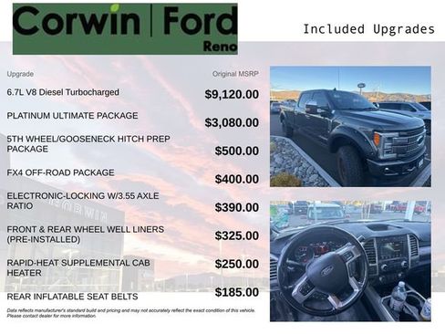 Used 2019 Ford F350 Platinum w/ Platinum Ultimate Package image 3
