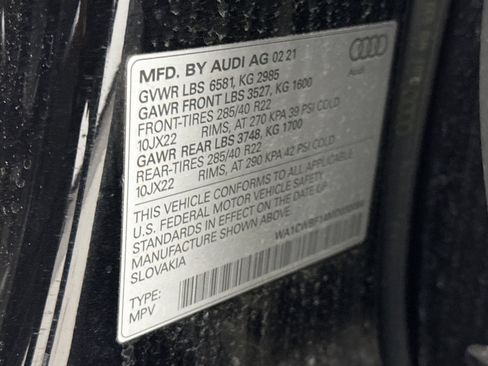 Used 2021 Audi SQ8 Prestige w/ Prestige Package image 28