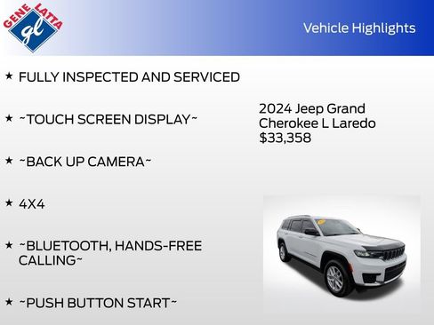 Used 2024 Jeep Grand Cherokee L Laredo AWD/4WD image 32