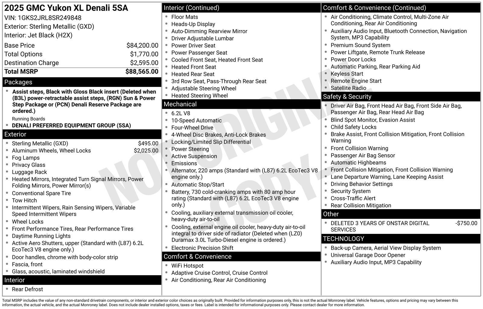 Used 2025 GMC Yukon XL Denali AWD/4WD image 12