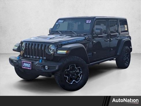 Used 2023 Jeep Wrangler Unlimited Rubicon 4xe w/ Cold Weather Group image 1