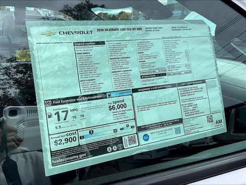 New 2026 Chevrolet Silverado 1500 W/T w/ Trailering Package image 17