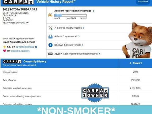 Used 2022 Toyota Tundra SR5 w/ SR5 Convenience Package image 4