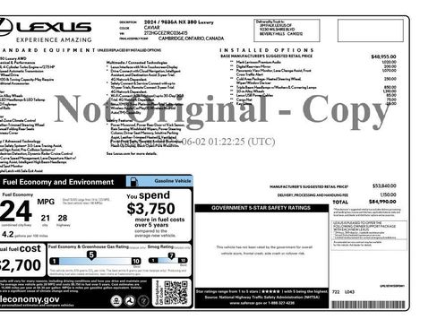 Used 2024 Lexus NX 350 AWD w/ Luxury Package image 5