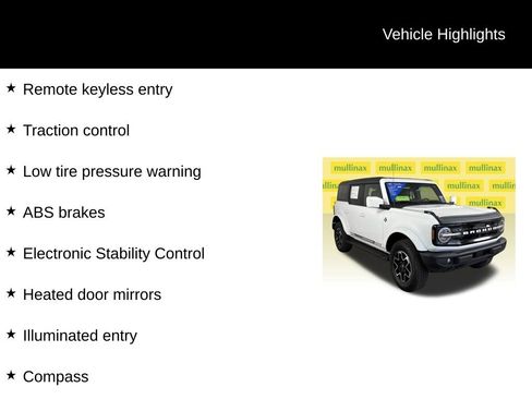 Certified 2023 Ford Bronco Outer Banks AWD/4WD image 12