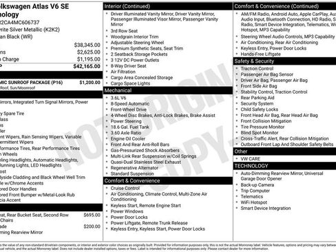 Used 2021 Volkswagen Atlas SE w/ Panoramic Sunroof Package image 7