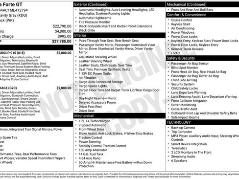 Used 2021 Kia Forte GT w/ GT2 Package FWD image 4