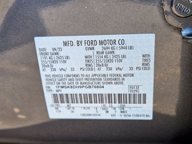 Certified 2023 Ford Explorer XLT w/ Equipment Group 202A AWD/4WD image 36