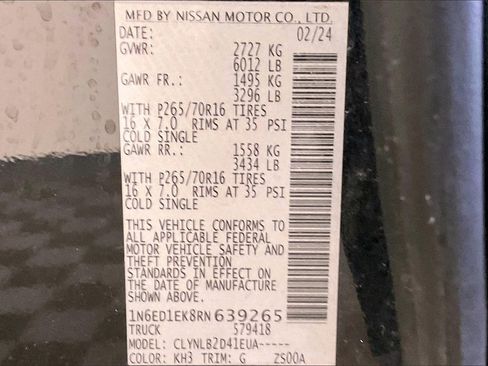 Certified 2024 Nissan Frontier SV image 28