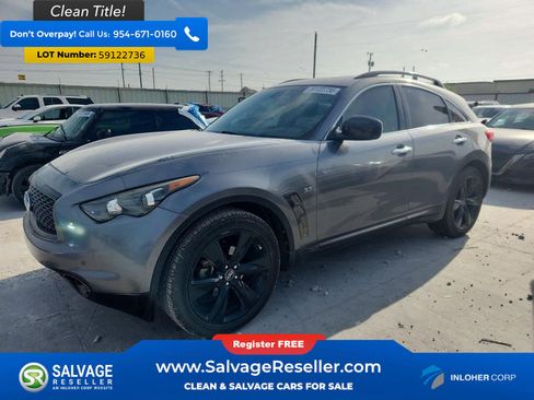 Used 2017 INFINITI QX70 2WD w/ Premium Package image 1