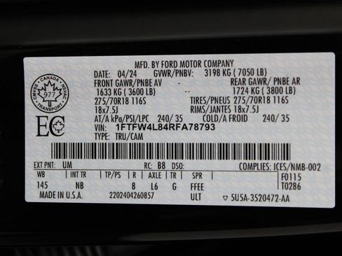 Used 2024 Ford F150 Tremor w/ Equipment Group 402A High AWD/4WD image 83