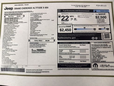 Used 2024 Jeep Grand Cherokee Altitude image 2