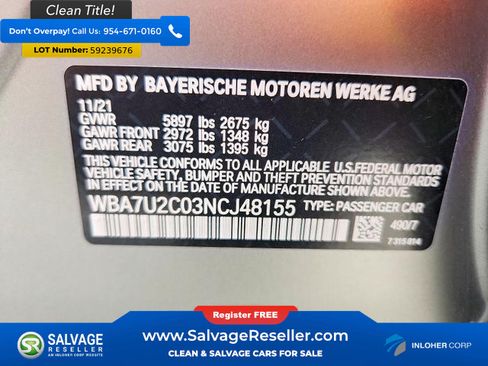 Used 2022 BMW 750i xDrive w/ Executive Package AWD/4WD image 17