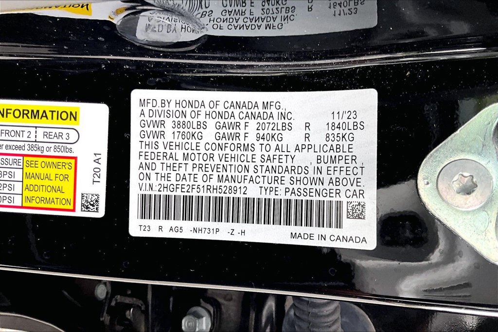 Used 2024 Honda Civic Sport image 16