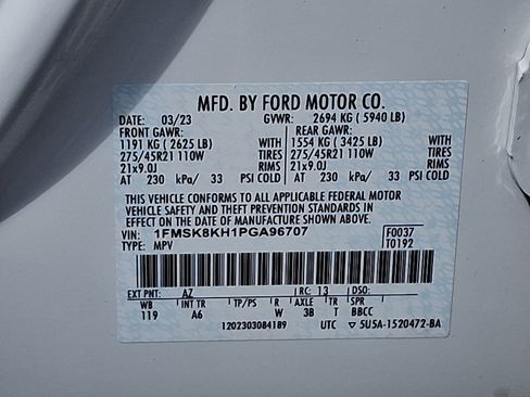 Certified 2023 Ford Explorer ST-Line AWD/4WD image 27