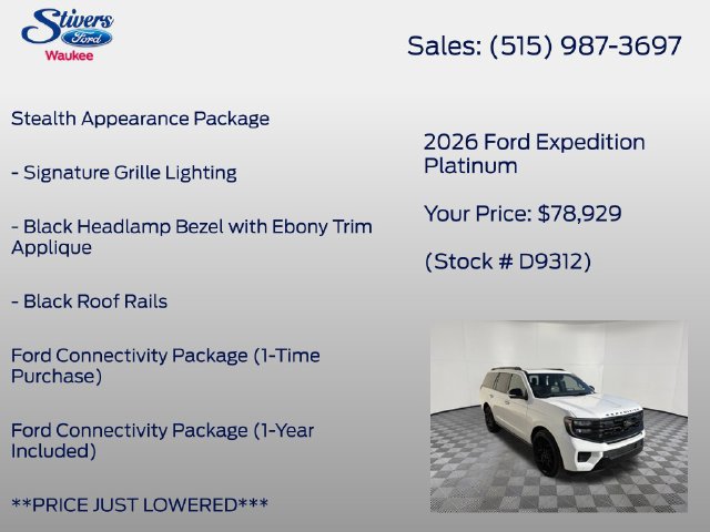 Used 2026 Ford Expedition Platinum w/ Stealth Performance Package AWD/4WD image 28