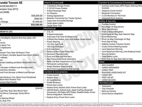 Certified 2025 Hyundai Tucson SE AWD/4WD image 5