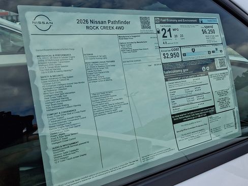 New 2026 Nissan Pathfinder Rock Creek AWD/4WD image 6