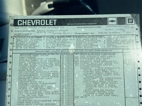 Used 1988 Chevrolet Corvette 35TH ANNIVERSARY EDITION image 49