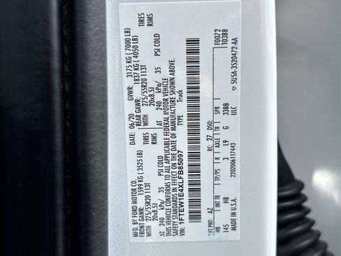 Certified 2020 Ford F150 Lariat w/ Equipment Group 502A Luxury AWD/4WD image 37