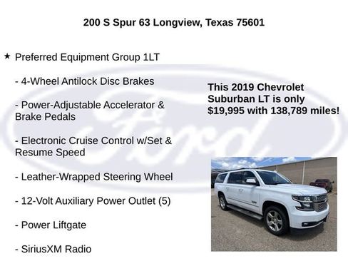 Used 2019 Chevrolet Suburban LT w/ LT Signature Package RWD image 15