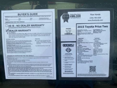 Used 2015 Toyota Prius Two FWD image 37