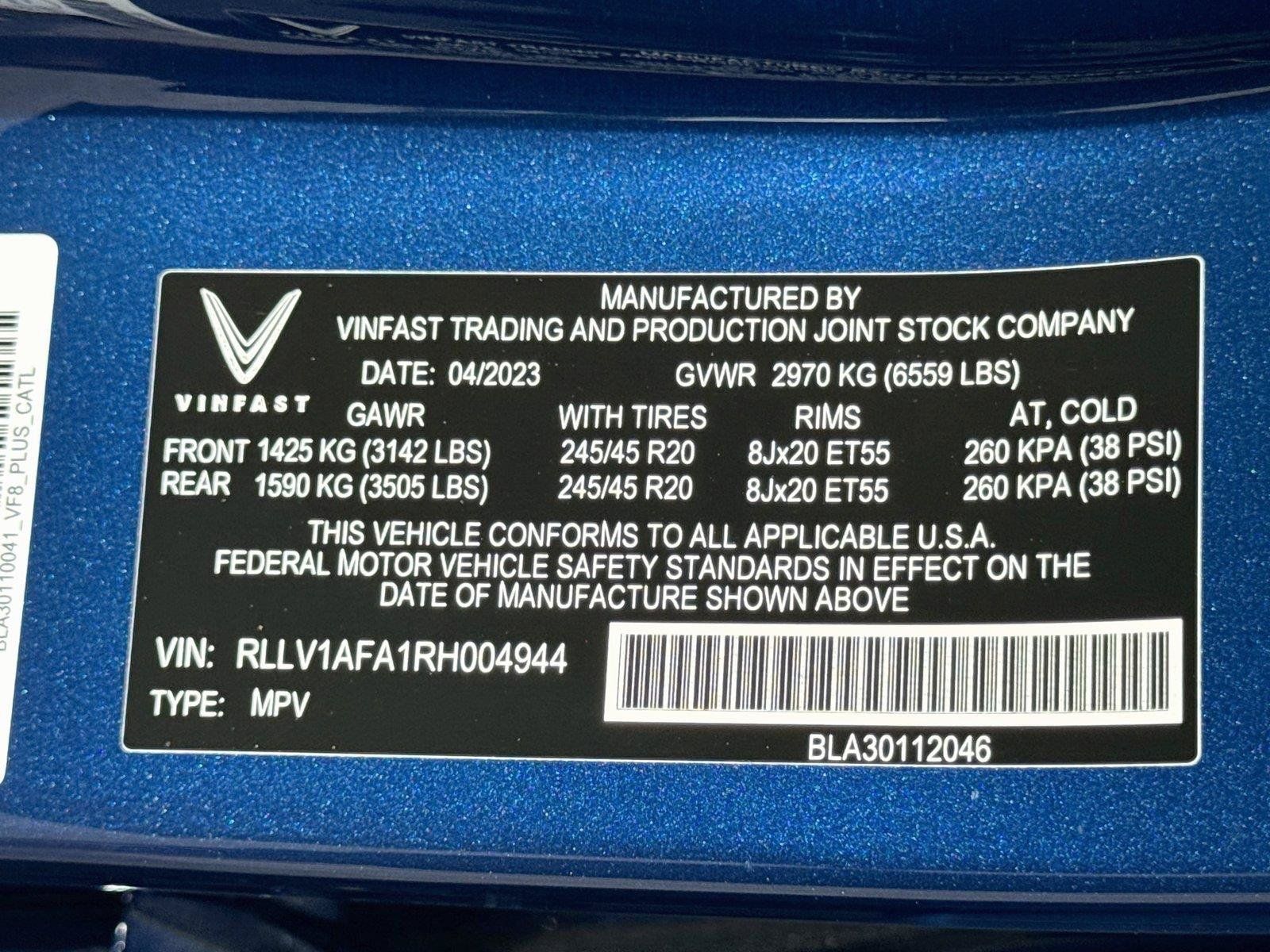 Used 2024 VinFast VF 8 Plus AWD/4WD image 33