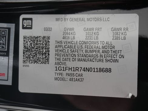 Used 2022 Chevrolet Camaro SS RWD image 37