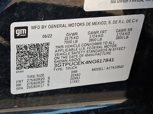 Used 2022 GMC Sierra 1500 Elevation w/ LPO, Elevation Black Package image 28